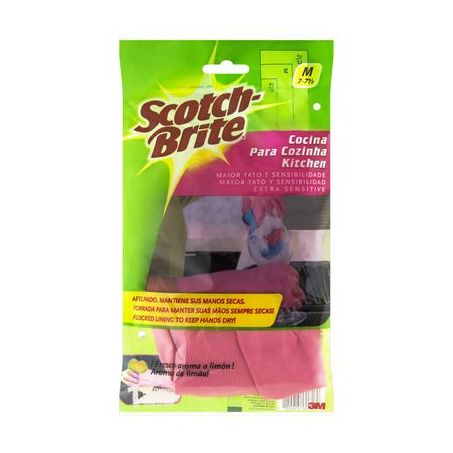 Luva Para Cozinha Limão Rosa Scotch-brite M