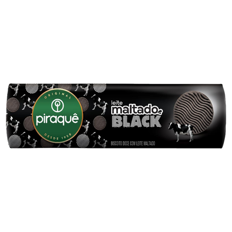 Biscoito Piraquê 132g - Leite Maltado Black