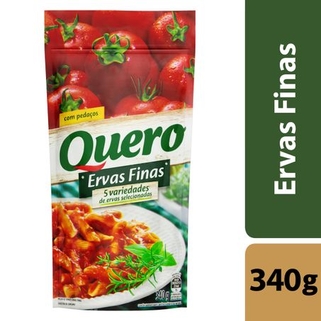 MOLHO DE TOMATE ERVAS FINAS QUERO