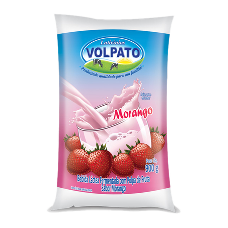 Bebida Lactea Volpato 900g Pacote Morango