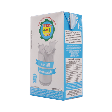 LEITE LONGA VIDA TERRA VIVA SEMIDESNATADO 1L 360-7
