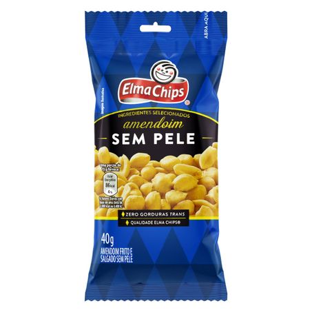 AMENDOIM ELMA CHIPS 100G SEM PELE