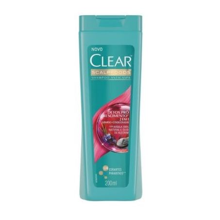Shampoo clear detox pro cresc.2 em 1 200ml