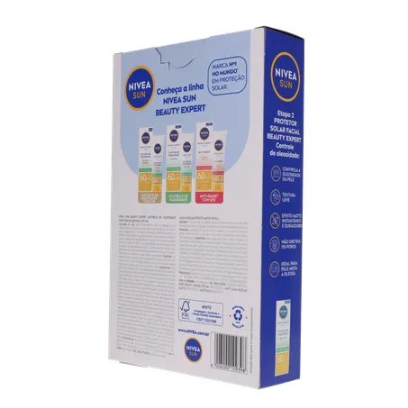 Kit nivea protetor solar fps60 50ml + água micelar 200ml 360-22