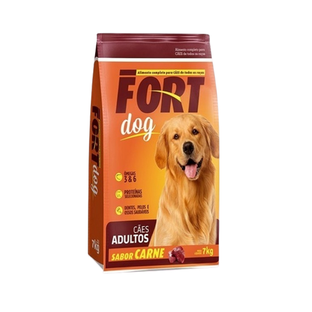 Ração Fort Dog Carne Pacote 7kg 
 