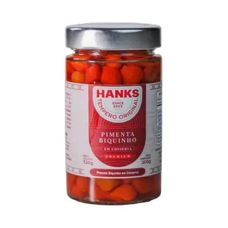 Pimenta biquinho vermelha premium hanks 200g