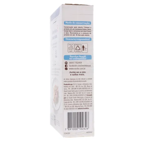 Aveia Flocos Finos Nestlé Caixa 170gr 360-26