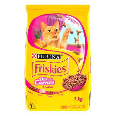 RAÇÃO GATOS ADULTOS MIX DE CARNES PURINA FRISKIES