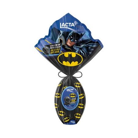 Ovo de pascoa lacta ao leite batman 166g