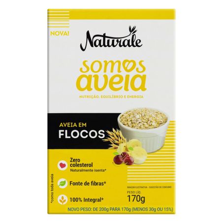 Aveia em flocos naturale somos aveia