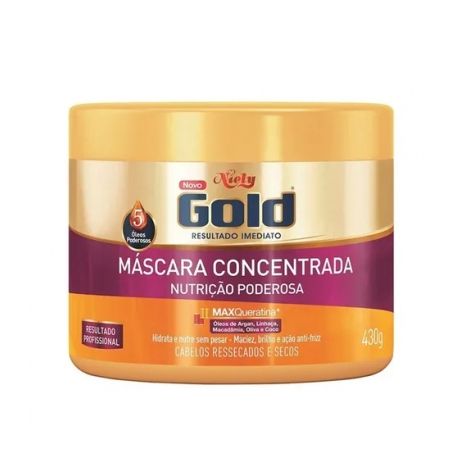 Máscara Concentrada Niely Gold Nutrição Mágica 430G