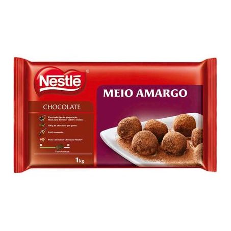 Cobertura chocolate nestle meio amargo 1kg*