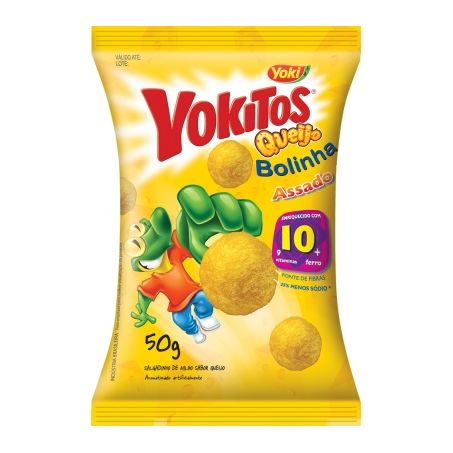 SALGADINHO YOKITOS TUBINHO QUEIJO 45G