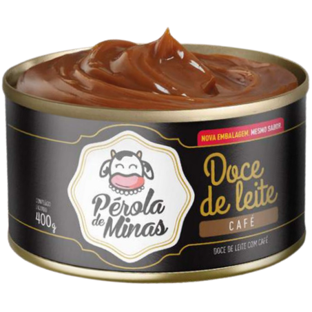 Doce de leite perola de minas 400g com cafe