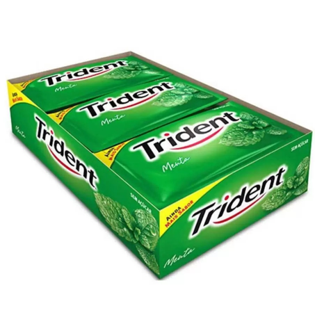 Chicle trident pcc/21un 5s menta verde