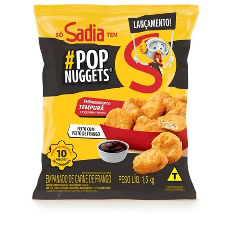 Empanado frango pop nuggets sadia 1.5kg
