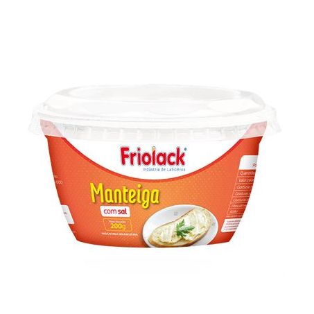 Manteiga friolack 200g. extra c/sal