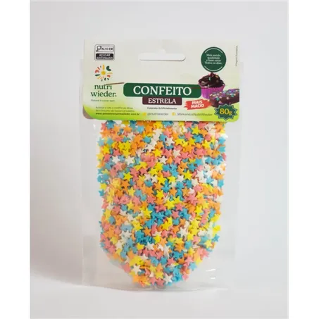 CONFEITO NUTRI WIEDER ESTRELA 80G