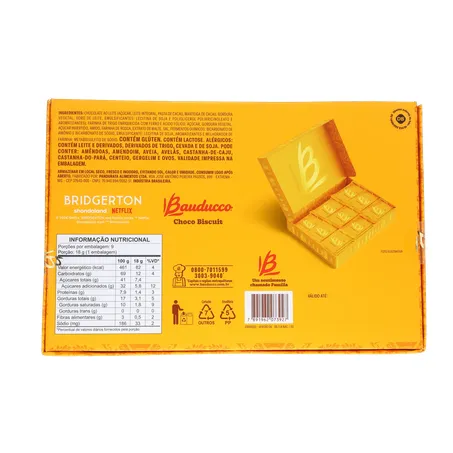Biscoito Chocolate ao Leite Bridgerton Bauducco Ch 360-2