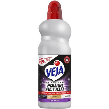 Desinfetante Veja Power Action Lavanda Frasco 1l 
 