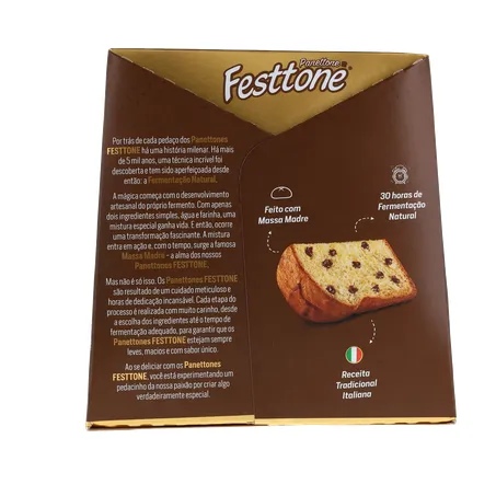 Panettone Festtone Premium Chocolate Belga 400g 360-26