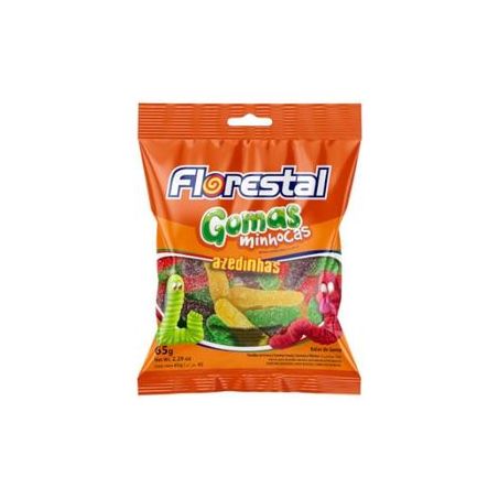 Bala florestal minhocas azedinhas 150g