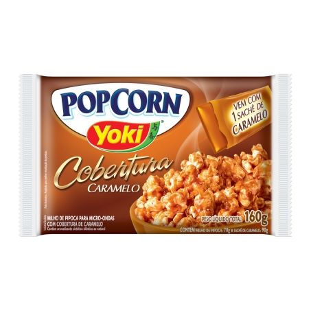 MILHO PIPOCA MICRO YOKI 160G CARAMELO