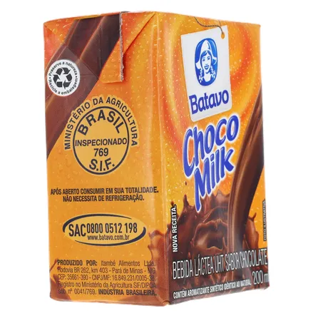 BEBIDA LÁCTEA CHOCO MILK 200ML 360-30