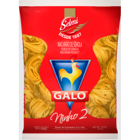 Macarrao galo semola ninho 2 500g