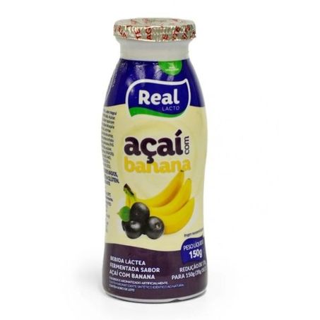 BEBIDA LÁCTEA REAL AÇAI COM BANANA GARRAFA 150G