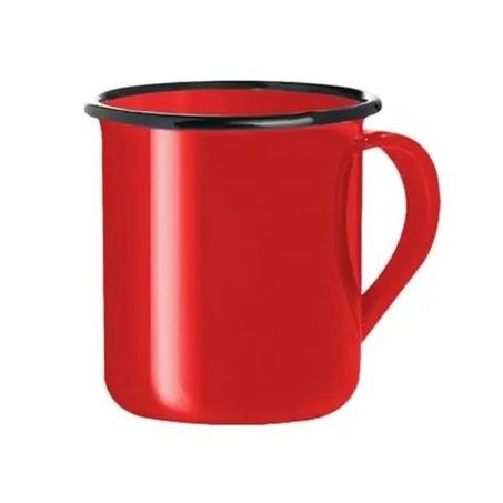 CANECA ART HOUSE 350ML ESMALTADA VERMELHA