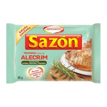 TEMPERO EM PÓ SAZON ALECRIM SACHÊ 60G 12X5G