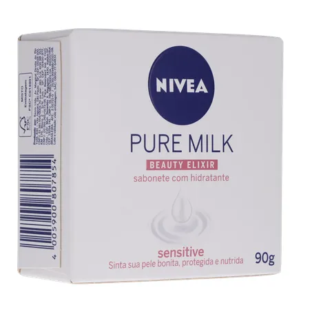 Sabonete nivea pure milk beauty elixir sensitive cx 90g 360-33