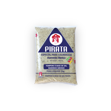 Sal grosso temperado pirata 1kg