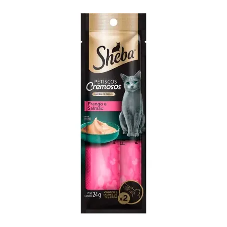 Petisco sheba franco/salmao c/2 24g