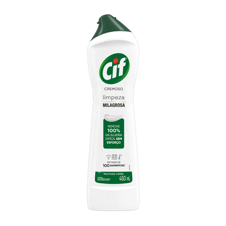 SAPONÁCEO CREMOSO CIF LIMÃO 450ML