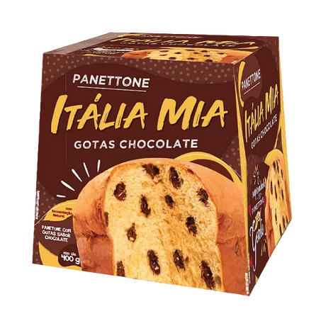 Panettone italia mia gotas chocolate 400g