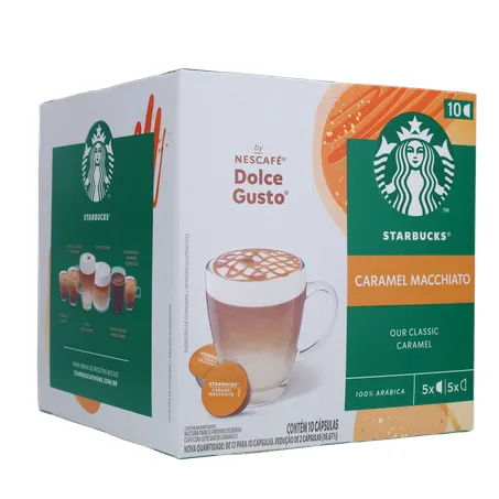 CAFÉ CÁPSULAS STARBUCKS CARAMEL MACCHIATO C/10 UN 360-33