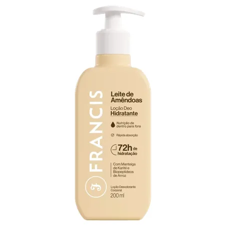 LOÇÃO HIDRATANTE FRANCIS 200ML AMENDOAS