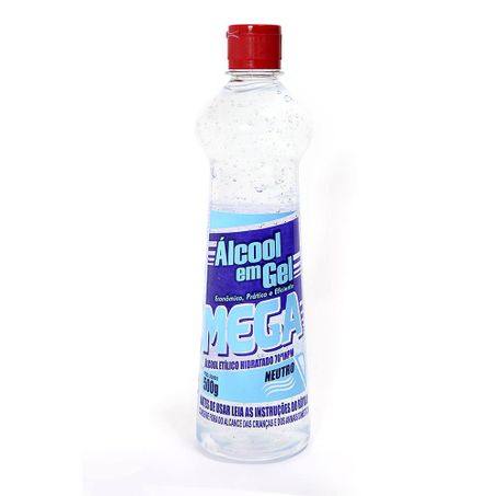Álcool em gel 70° inpm neutro mega