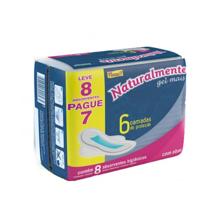 ABSORVENTE NATURALMENTE C/ABAS LV8 PG7UN
