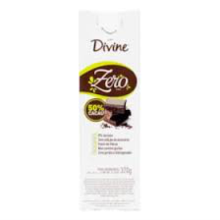CHOCOLATE DIVINE ZERO 45G 50% MEIO AMARG
