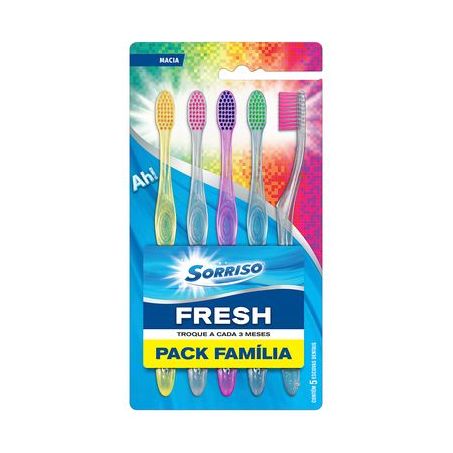 Escova Dental Sorriso Fresh Cx 5UN