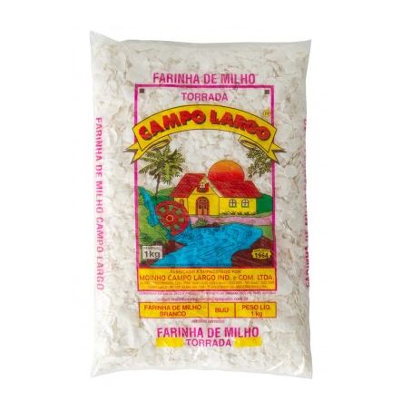 Farinha Milho Campo Largo Biju Branca 1kg 
 