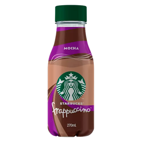 Bebida lactea 280ml starbucks frappuccino cafe mocha