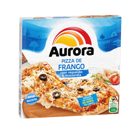 Pizza aurora frango com requeijão 460g
