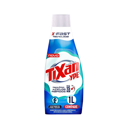 Lava Roupas Líquido Tixan Ypê Express Combate Mau Odor 1L