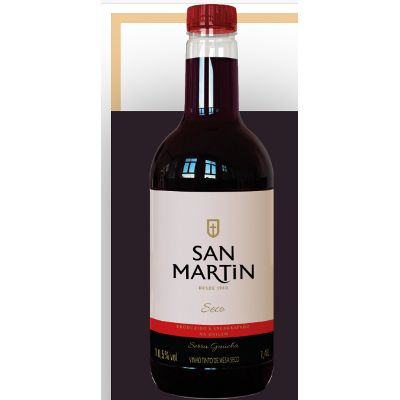Vinho tinto seco san martin pet 1.4l