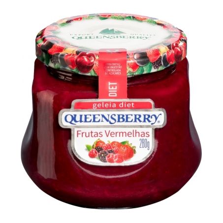Geleia Queensberry 280g Diet Frutas Vermelhas