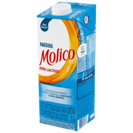Leite uht molico 1l desn zero lactose tampa e rosca